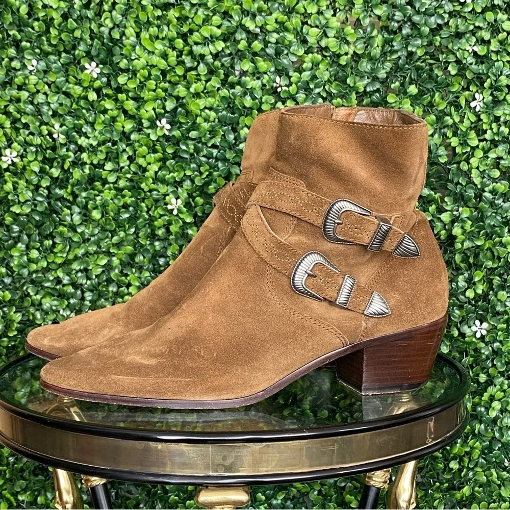 N-09 Frye Ellen Buckle Boots